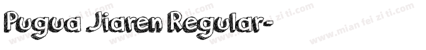 Pugua Jiaren Regular字体转换